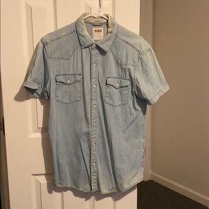 Levi’s Denim Short Sleeve Button-up